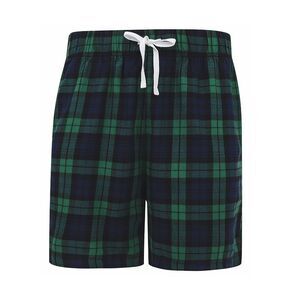 SF Men Tartan Lounge Shorts / Navy/Green